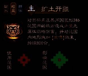 怒气技能‘权御天下’释放特效，孙权腾空而起，剑指敌军，范围敌人陷入负面状态