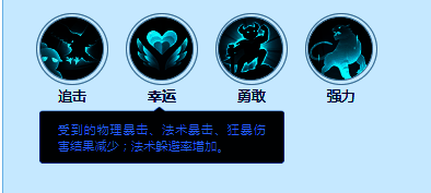 技能图标‘幸运’,提升暴击率和掉落加成