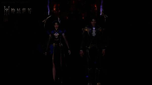 游戏角色展示界面，多位天命者身着不同风格时装，呈现华丽换装效果