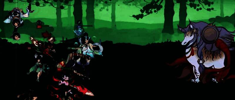 两种阵容对比图：左侧高配队爆发数值高，右侧低配队防御条更长，体现不同战术取向