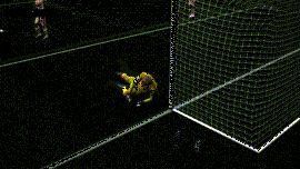 卡恩连续扑出多记射门，门前宛如铜墙铁壁