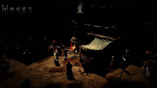 《魔域世界》多人团战场景，技能特效交织，场面宏大