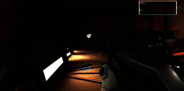 雄鹿空爆模式射击轨迹演示图，显示弹药飞行至7.5米后爆炸散射五颗弹丸