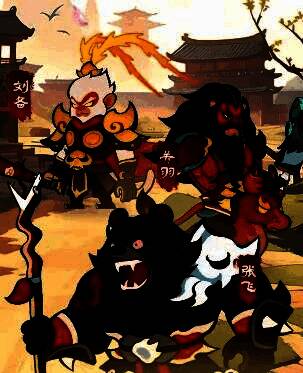 控制链演示动画截图，多个技能接连触发，敌人被眩晕、沉默、减速，完全无法行动