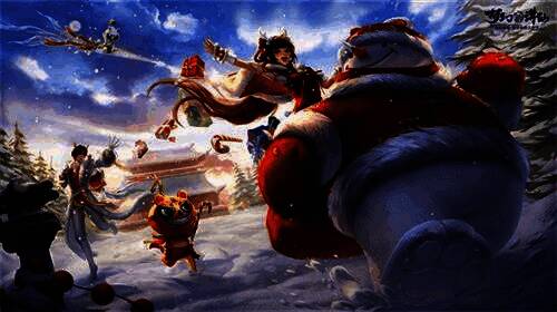 玩家在雪地篝火旁烧烤的场景,多人围坐,烤架上肉香四溢,背景是飘雪的森林,充满冬日氛围