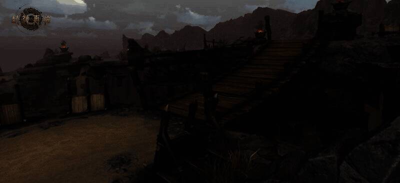 两军对垒于古战场,剑影交错,法术轰鸣,战旗飘扬,空中浮现积分排行榜