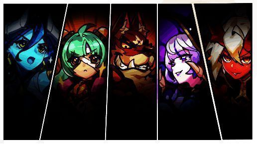 战斗场景：多只魔物组成阵型迎战勇者小队，技能特效华丽，画面充满张力