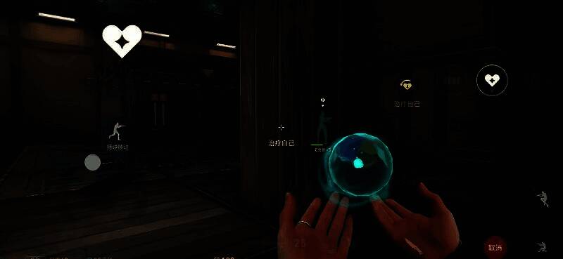 芮娜开启大招后的战斗姿态，周身环绕紫色能量光环，手持武器火力全开