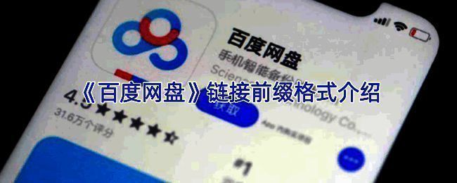 百度网盘分享链接示例界面，展示完整链接结构及前缀高亮提示