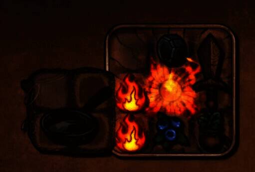 玩家正在调整背包内物品位置，准备进行合成布局