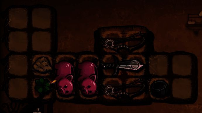 合成界面显示三个不同物品，其中两个已连接准备融合