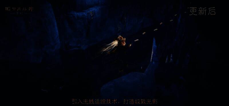 角色释放火系技能，火焰粒子四散喷发，背景为燃烧的战场，特效华丽