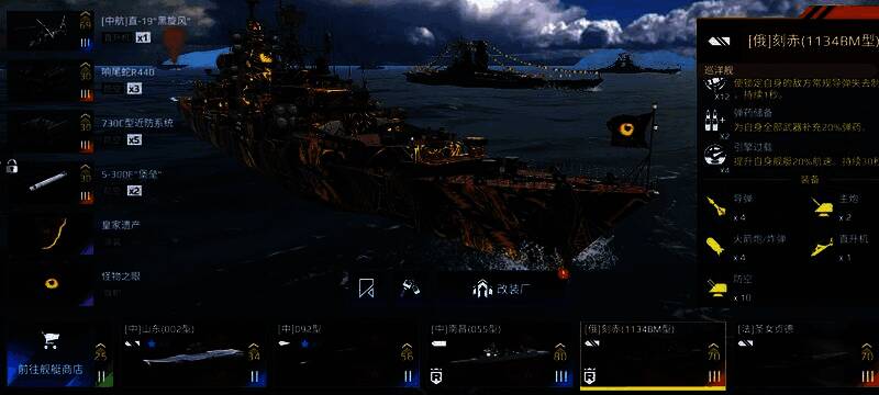 刻赤号武器系统布局图,清晰标注导弹、火箭炮与防空系统位置