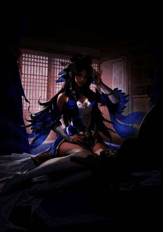 魏国四美之一莫琼树角色形象，发饰如蝉翼般轻盈，面容清丽，身着华服展现古典之美