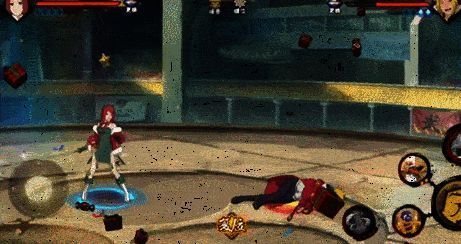 玖辛奈微笑着抛起九尾手袋，空中绽放出由查克拉构成的金色圣诞树，周围光芒四溢，节日气氛浓厚