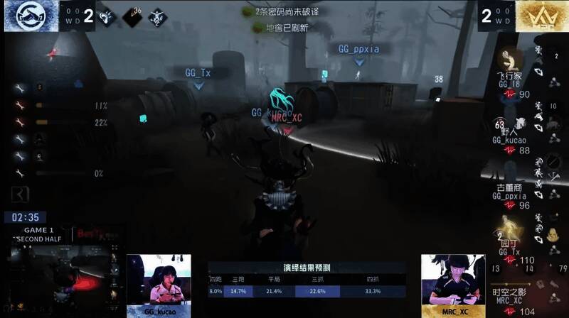 野人在椅子旁成功规避异族本相后拱下园丁，救援操作堪称完美