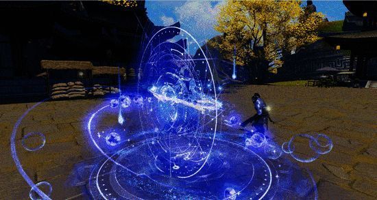 星链从天而降，连接多名敌人，随后爆炸闪光