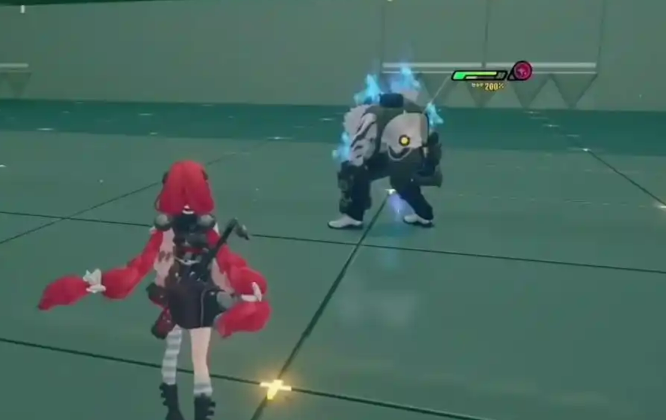 浮波柚叶与其他角色组队作战场景,展现其在团队中的站位与辅助作用