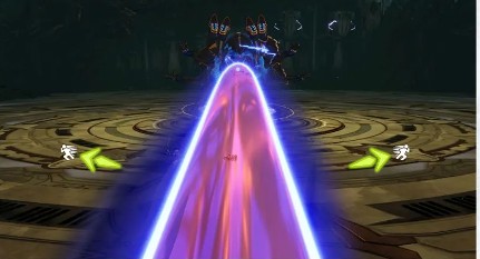 多名输出职业聚集在橙色预警圈内共同承受爆炸伤害，画面充满冲击力