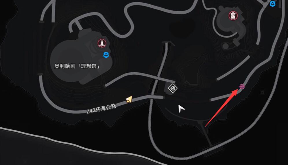 慢动作特写：角色从油罐后高速滑铲而出，尘土飞扬，身体横亘于沥青路面中央，前方卡车正紧急制动，轮胎冒烟