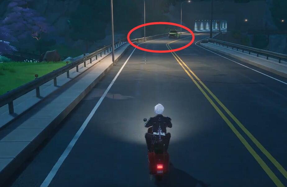 战斗特写镜头：卡车引擎盖红光狂闪，左侧无人机刚离开发射口，角色正侧身翻滚躲避空中激光束，枪口火光映亮其坚毅侧脸