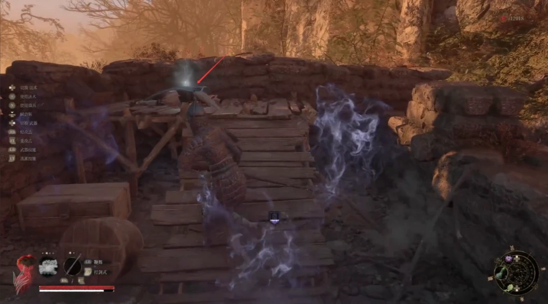 角色手持古卷轴特写，卷轴表面浮现金色莲纹与跳动火苗，背景虚化呈现‘燃魂莲火’四字篆体铭文