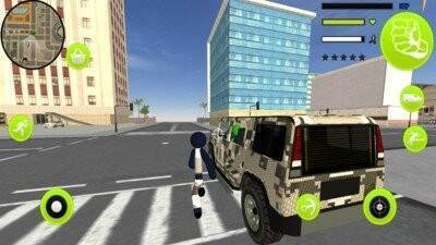 陆军火柴人绳索英雄游戏画面